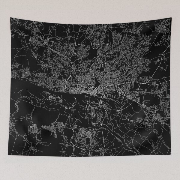Item preview, Hamburg map germany designed and sold by linelinelines.
