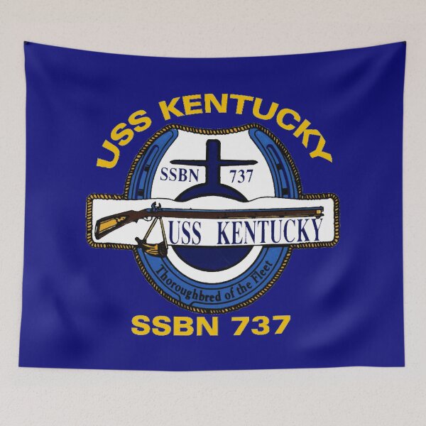 Item preview, USS Kentucky (SSBN-737) Crest for Dark Colors designed and sold by Nikki SpaceStuffPlus.