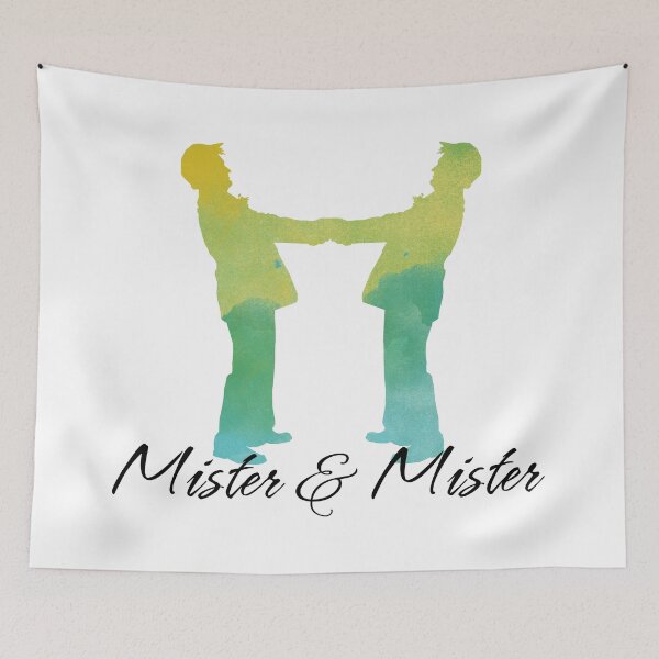 Item preview, Mister and Mister, Customizable watercolor favor Wedding celebration designed and sold by Glimmersmith.