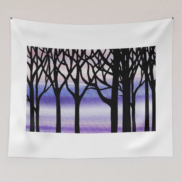 Item preview, Abstract Forest Winter Blizzard designed and sold by Irina Sztukowski.