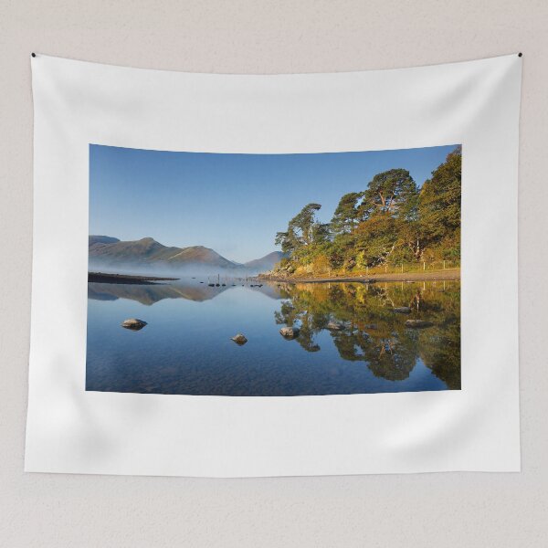 Item preview, Autumn mist surrounds Catbells and Friars Crag on Derwentwater designed and sold by Martin Lawrence.