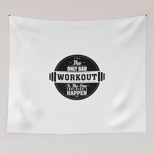 Item preview, Bad Workout Gym Fitness Quote designed and sold by NibiruHybrid.
