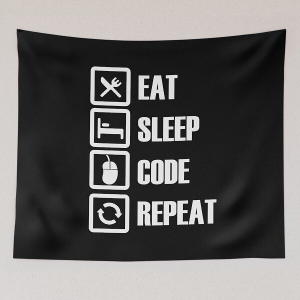 Item preview, Eat, Sleep, Code, Repeat! designed and sold by DanciaKS.