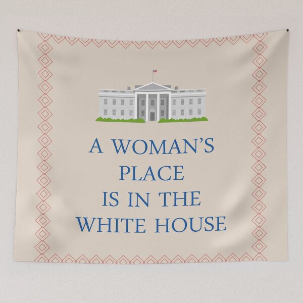 Item preview, A Woman's Place is in the White House designed and sold by welikestuff.