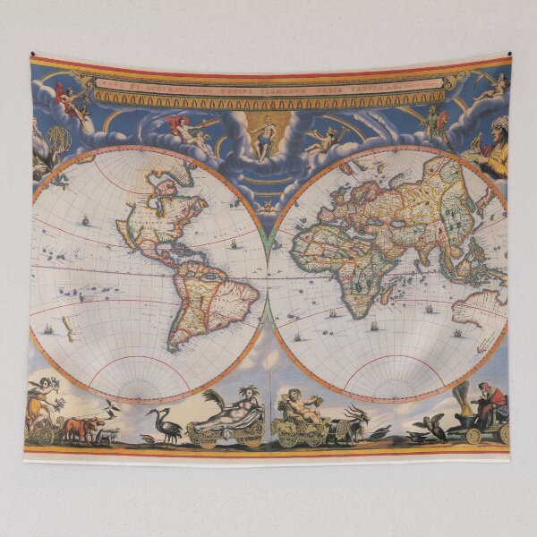 Item preview, Vintage Map of The World (1662) designed and sold by BravuraMedia.