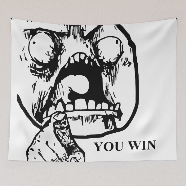 Item preview, YOU WIN THIS TIME TROLL designed and sold by FUZZ PI.
