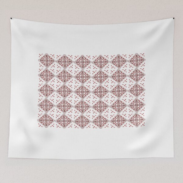 Item preview, Elegant Classic Vintage Floral Damask Red Blue Mix designed and sold by Artification.