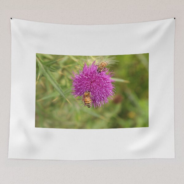 Item preview, Bees Pollinating Thistle designed and sold by rhamm.