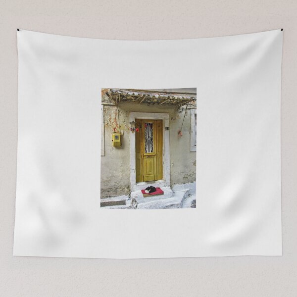 Item preview, Greek Door - yellow ..... designed and sold by MONRO CORFU.