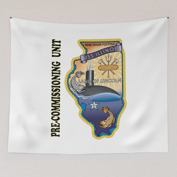 Item preview, SSN-786 USS Illinois Pre-commissioning Unit Crest designed and sold by Nikki SpaceStuffPlus.