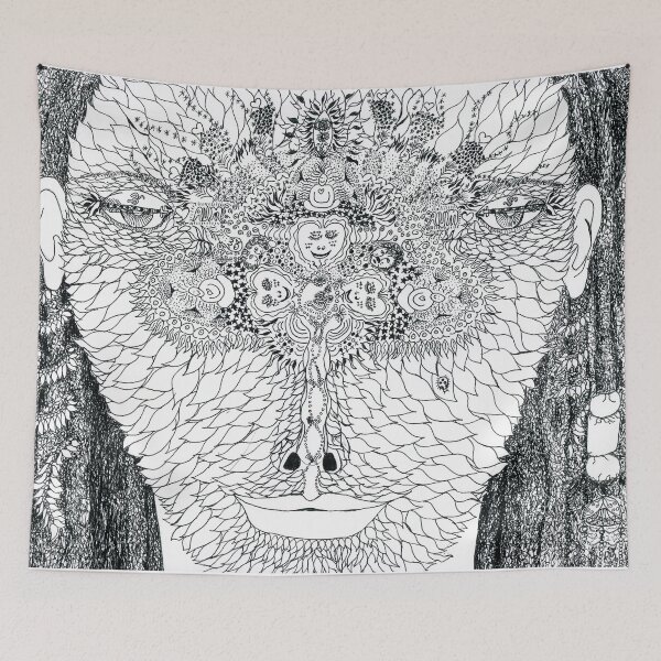 Item preview, Green Girl Black and White designed and sold by Greer Daniels.