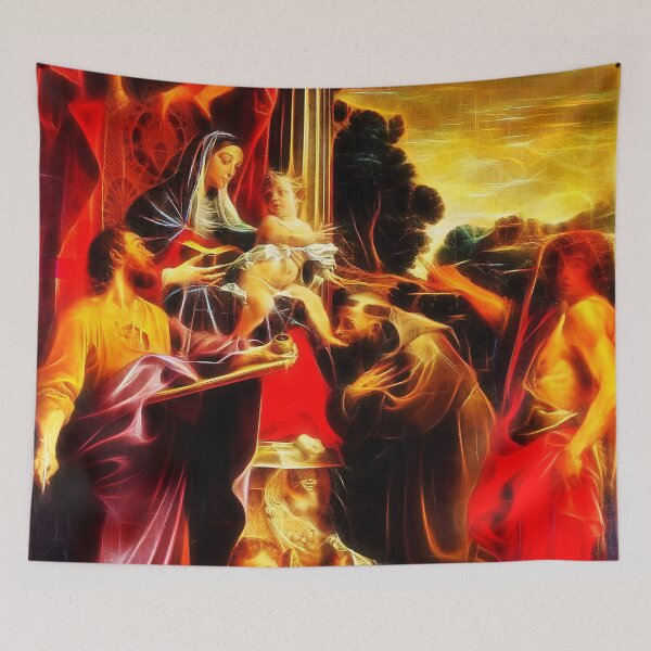Item preview, Madonna Enthroned with Saint Matthew designed and sold by boogeyman.