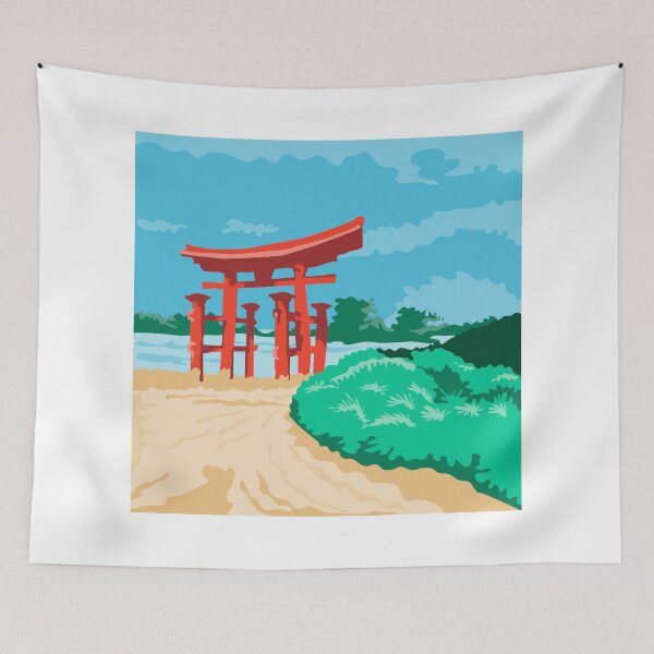 Item preview, Torii Japanese Gate WPA designed and sold by retrovectors.