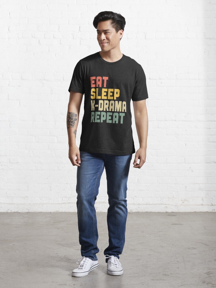 Alternate view of Eat Sleep K-Drama Repeat Essential T-Shirt