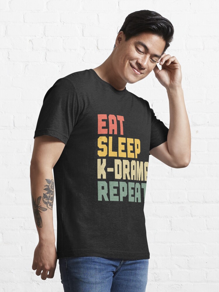 Alternate view of Eat Sleep K-Drama Repeat Essential T-Shirt
