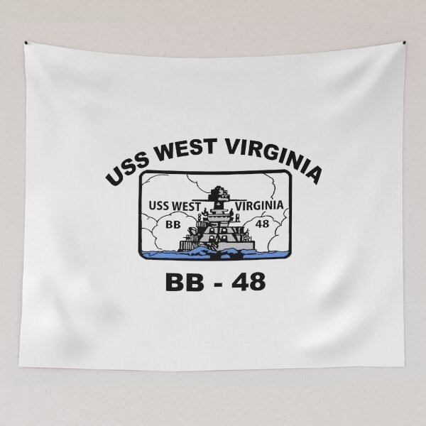 Item preview, USS West Virginia (BB-48) Crest designed and sold by Nikki SpaceStuffPlus.