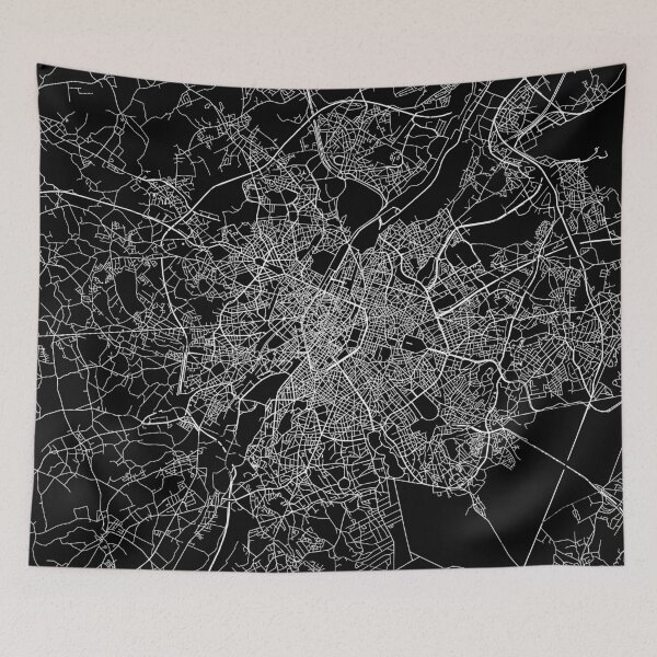 Item preview, Brussels map belgium designed and sold by linelinelines.