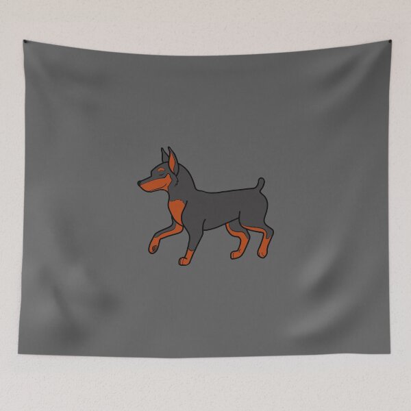 Item preview, Black Miniature Pinscher designed and sold by Grifynne.