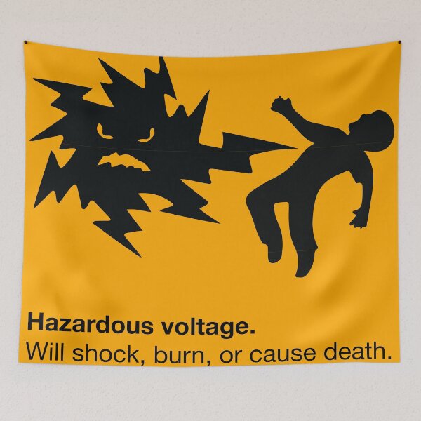 Item preview, Hazardous Voltage designed and sold by Feral Pug.