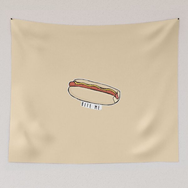 Item preview, Bite Me - Hotdog designed and sold by zombieCraig.