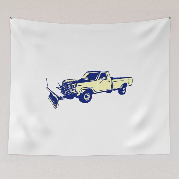 Item preview, Snow Plow Truck Woodcut designed and sold by patrimonio.
