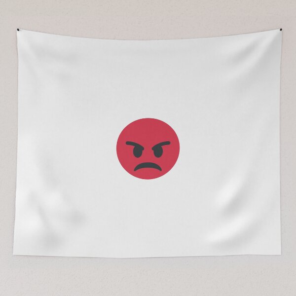 Item preview, Red Angry Face Emoji designed and sold by Winkham.