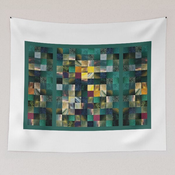 Item preview, Abstract Squares Triptych Gentle Green designed and sold by Irina Sztukowski.