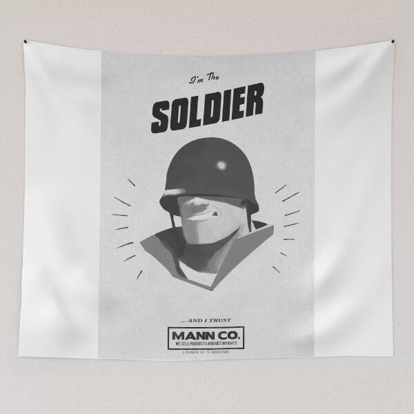 Item preview, I'M THE SOLDIER - Team Fortress 2 designed and sold by Daniel J. Carville.