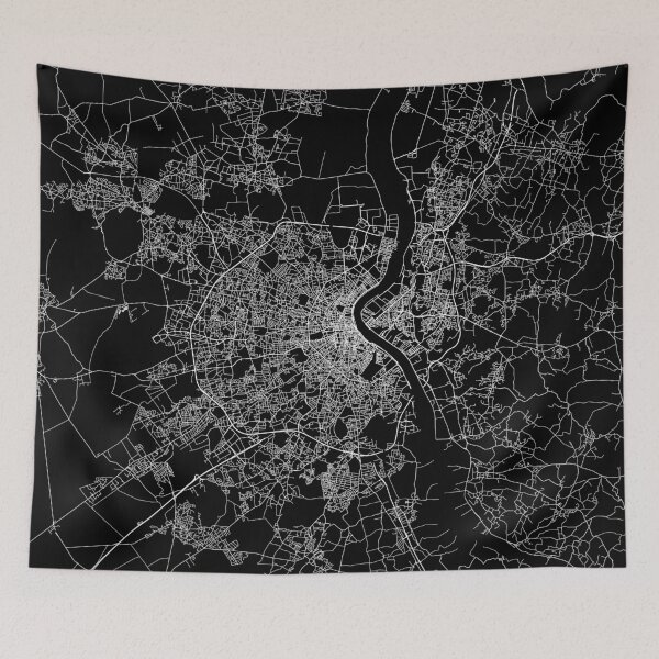 Item preview, Bordeaux map France designed and sold by linelinelines.