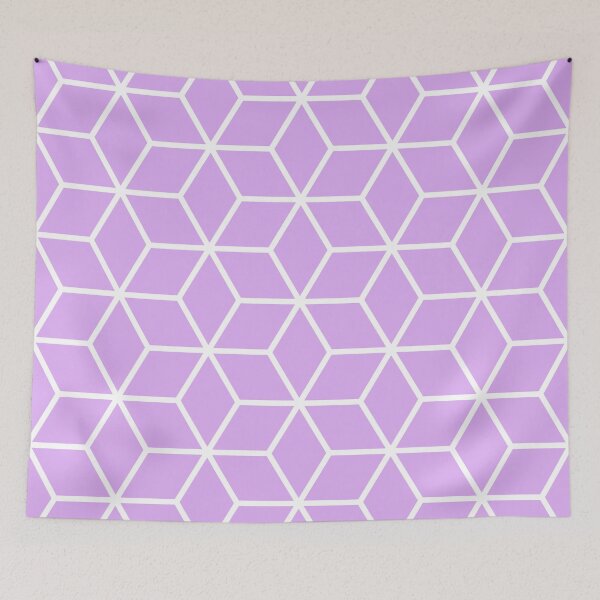 Item preview, Lilac Interlocked hexagon lattice designed and sold by ImageNugget.
