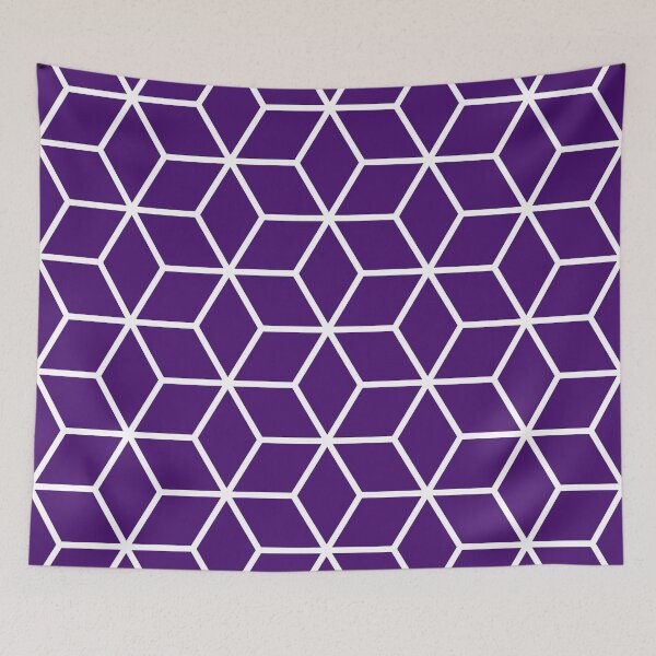 Item preview, Purple Interlocked hexagon lattice designed and sold by ImageNugget.