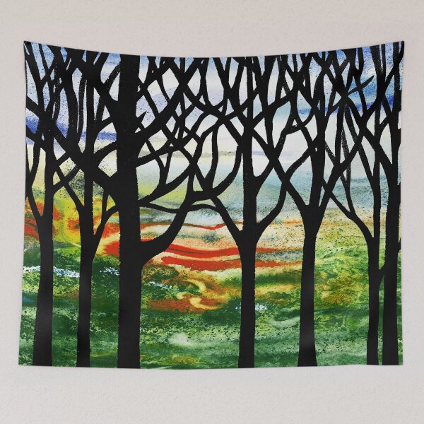 Item preview, Summer Forest Abstract Painting designed and sold by Irina Sztukowski.