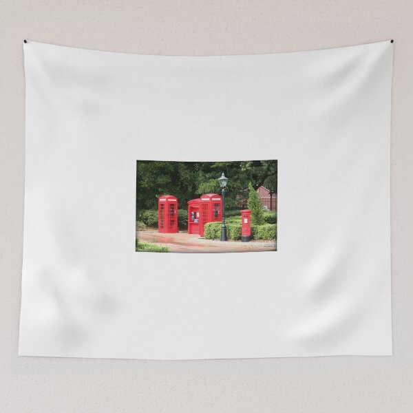Item preview, British Red Telephone Box And Pillar Box designed and sold by anitahiltz.