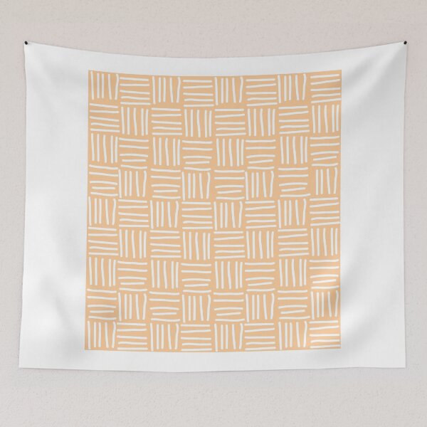 Item preview, Seamless pattern with hand drawn line grid designed and sold by BlueLela.