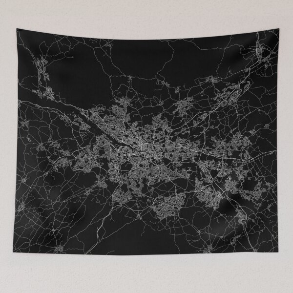 Item preview, Glasgow map scotland designed and sold by linelinelines.