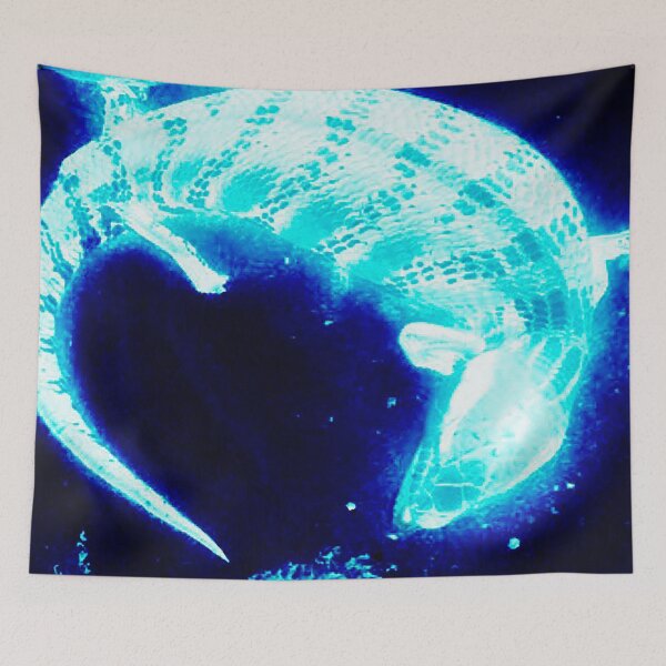 Item preview, Neon blue blue tongue lizard designed and sold by YodaWars.