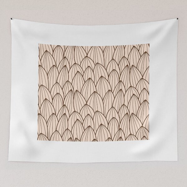 Item preview, Seamless pattern with hand drawn cactus grid designed and sold by BlueLela.
