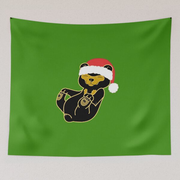 Item preview, Christmas Sun Bear with Red Santa Hat designed and sold by Grifynne.