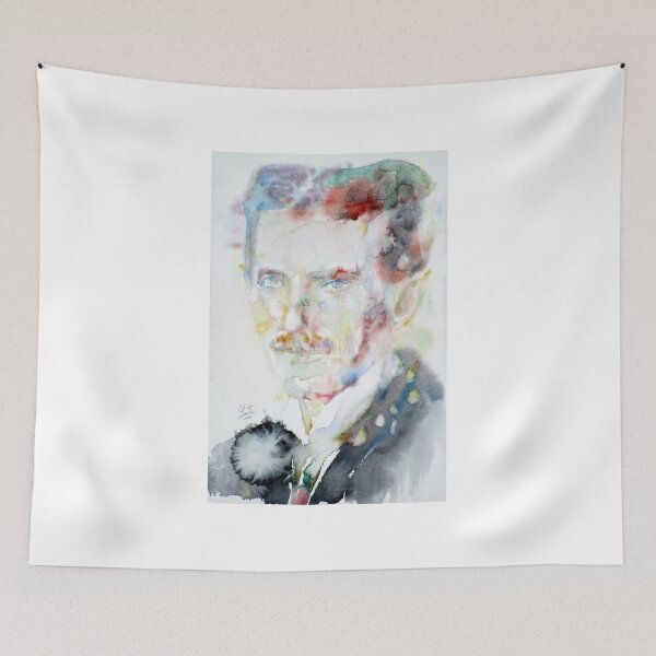 Artikelvorschau, NIKOLA TESLA - Aquarellportrait.3 entworfen und verkauft von lautir.