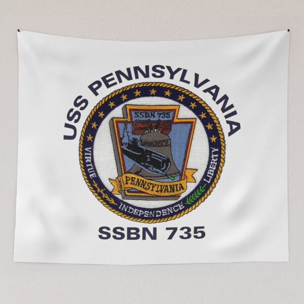 Item preview, USS Pennsylvania (SSBN-735) Crest designed and sold by Nikki SpaceStuffPlus.
