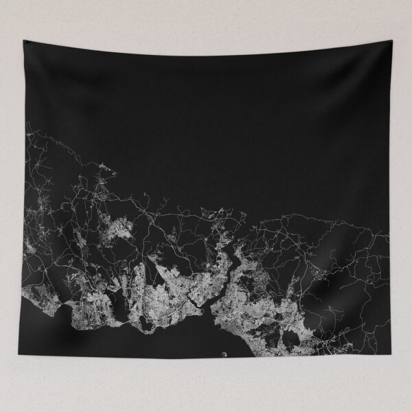 Item preview, Istanbul map turquey designed and sold by linelinelines.