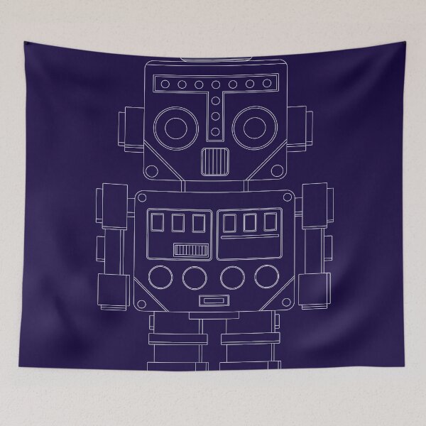 Item preview, Retro Robot white designed and sold by ObscureM.
