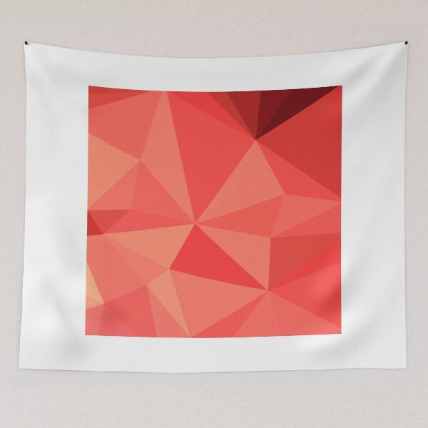 Item preview, Portland Orange Abstract Low Polygon Background designed and sold by retrovectors.