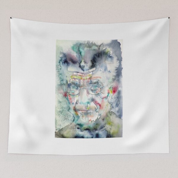 Item preview, SAMUEL BECKETT - watercolor portrait.5 designed and sold by lautir.