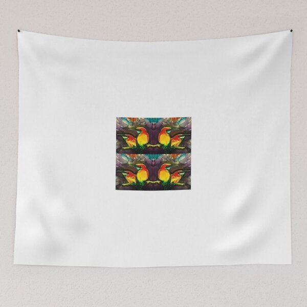 Item preview, Mirror gold kingfishers designed and sold by Pipsilk.