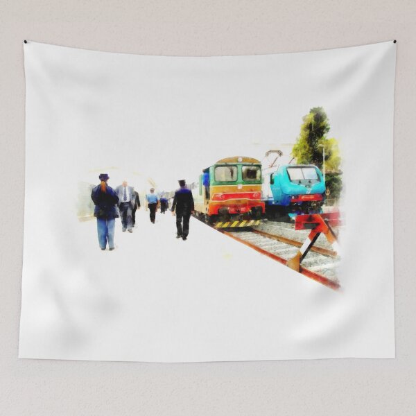 Item preview, Albano Laziale railway station: trains designed and sold by Giuseppe Cocco.