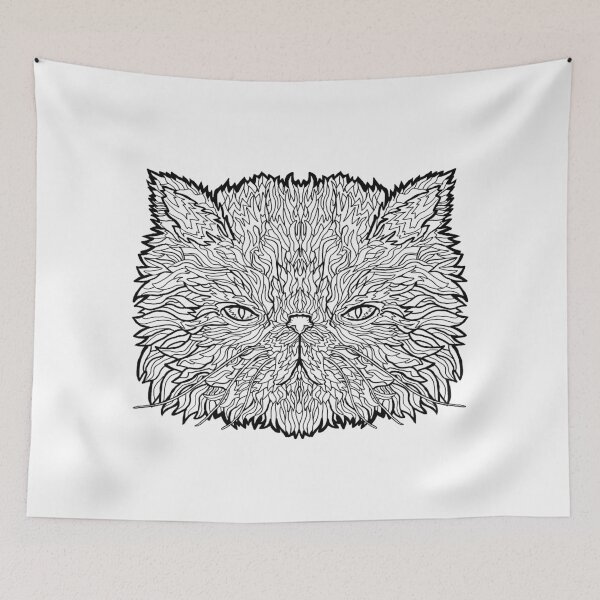 Item preview, Persian Cat - Complicated Coloring designed and sold by complicolor.
