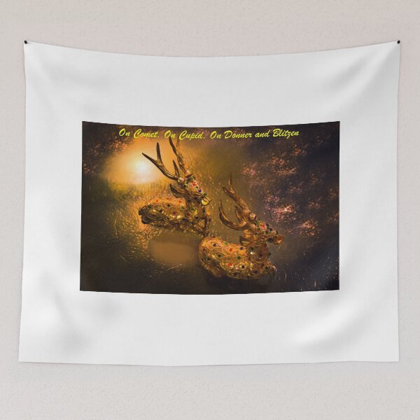 Item preview, Christmas Card - On Cupid, On Comet, On Donner And Blitzen designed and sold by alabca.