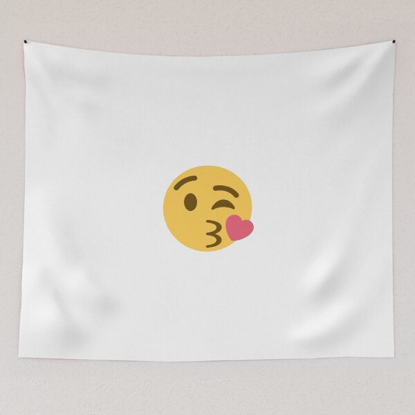 Item preview, face blowing a kiss emoji designed and sold by Winkham.