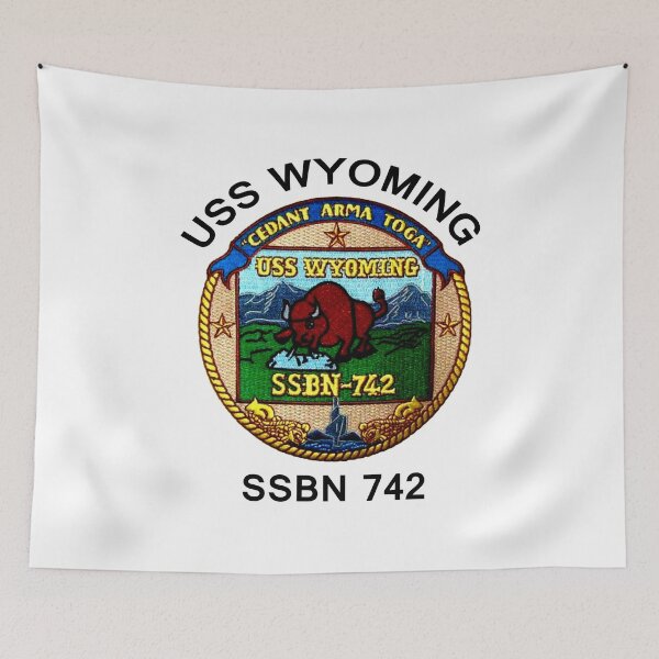 Item preview, USS Wyoming (SSBN-742) Crest designed and sold by Nikki SpaceStuffPlus.
